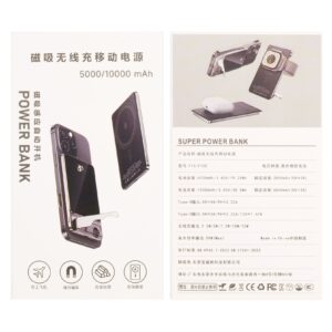 magsafe battery pack, ultra slim magnetic power bank fast charging, wireless portable charger 10000mah, 20w powerbank 