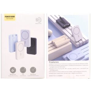 magsafe wireless power bank 10000mah fast charging usb c input compact & travel friendly